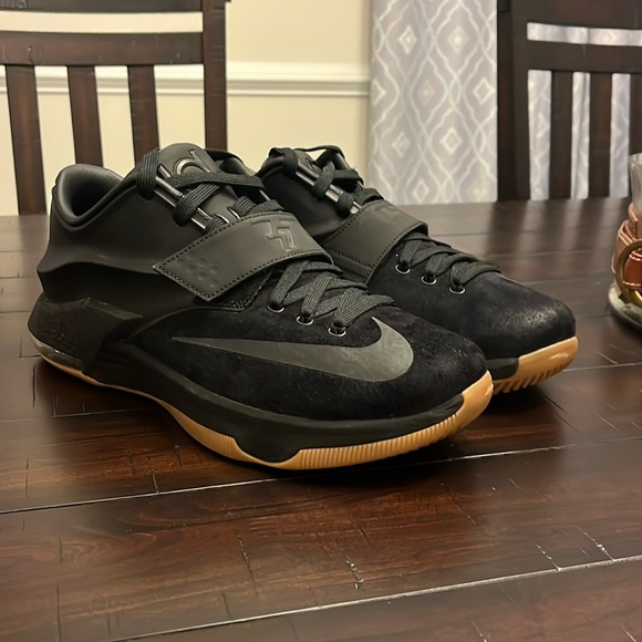 Nike KD VII EXT Suede QS Shoes Sneakers new 717593 001 black gum Mens Size 12